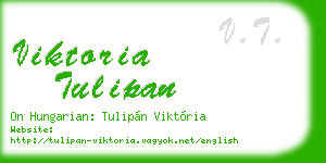 viktoria tulipan business card